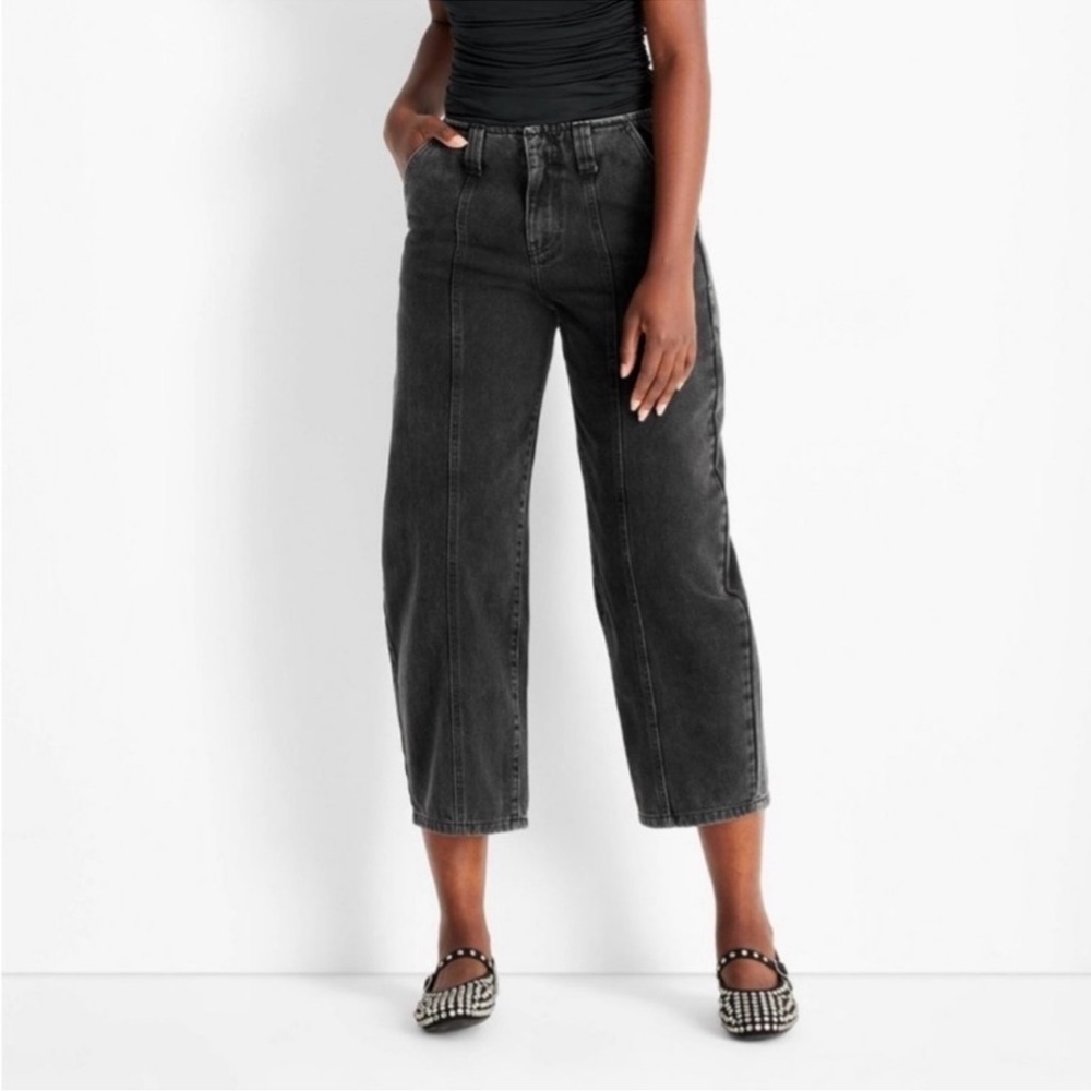 Future Collective women barrel jeans size 12